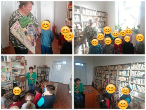 Vizită în biblioteca școlii